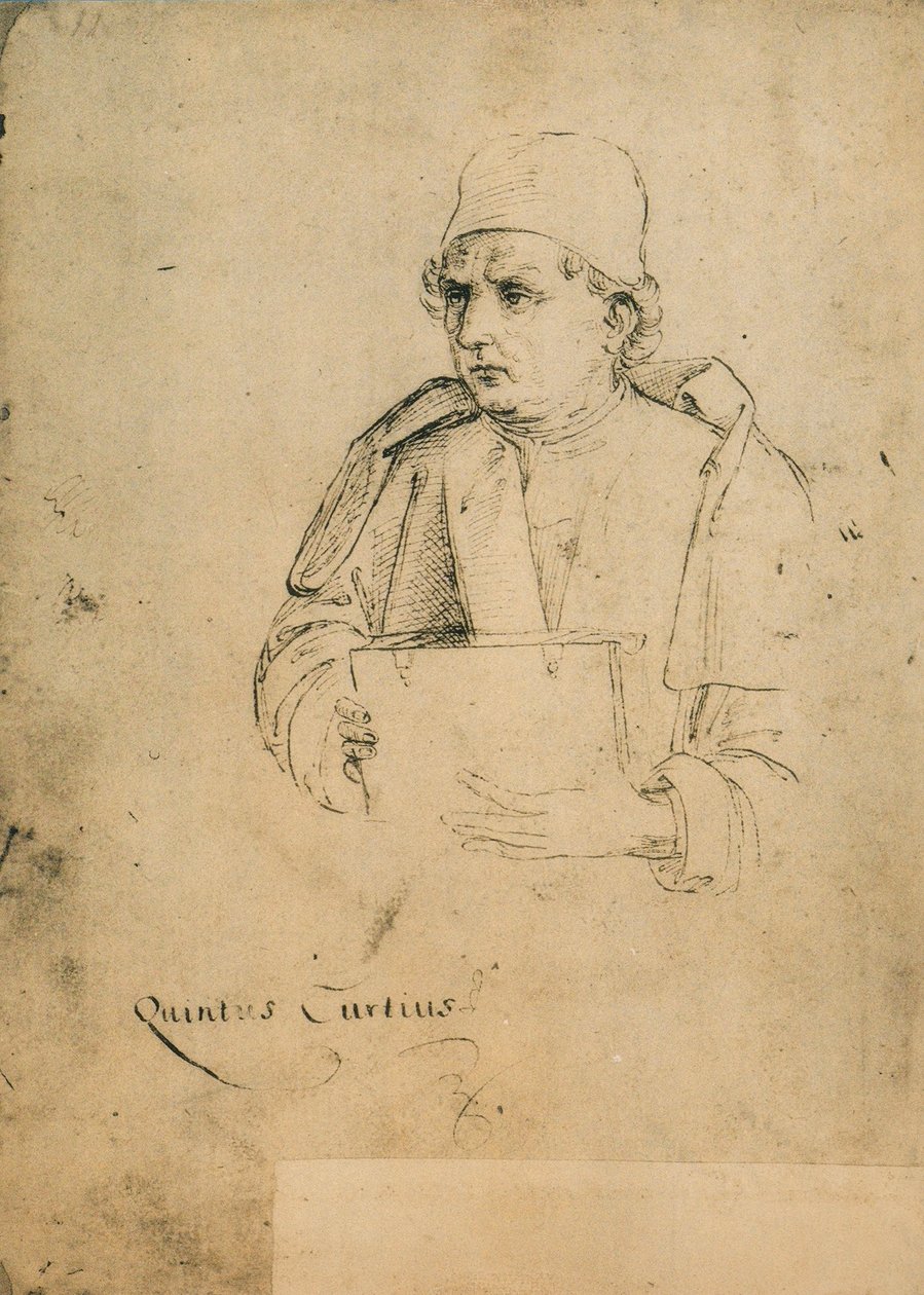 Quinto Curzio Rufo; tegning av Raphael. Gallerie dellAccademia, Venezia av Raffaello Sanzio Raphael