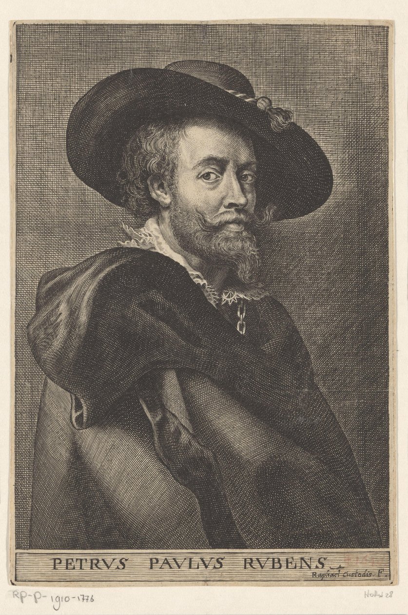 Portrett av Peter Paul Rubens Peter Paul Rubens (tittel på objekt) av Raphael Custos