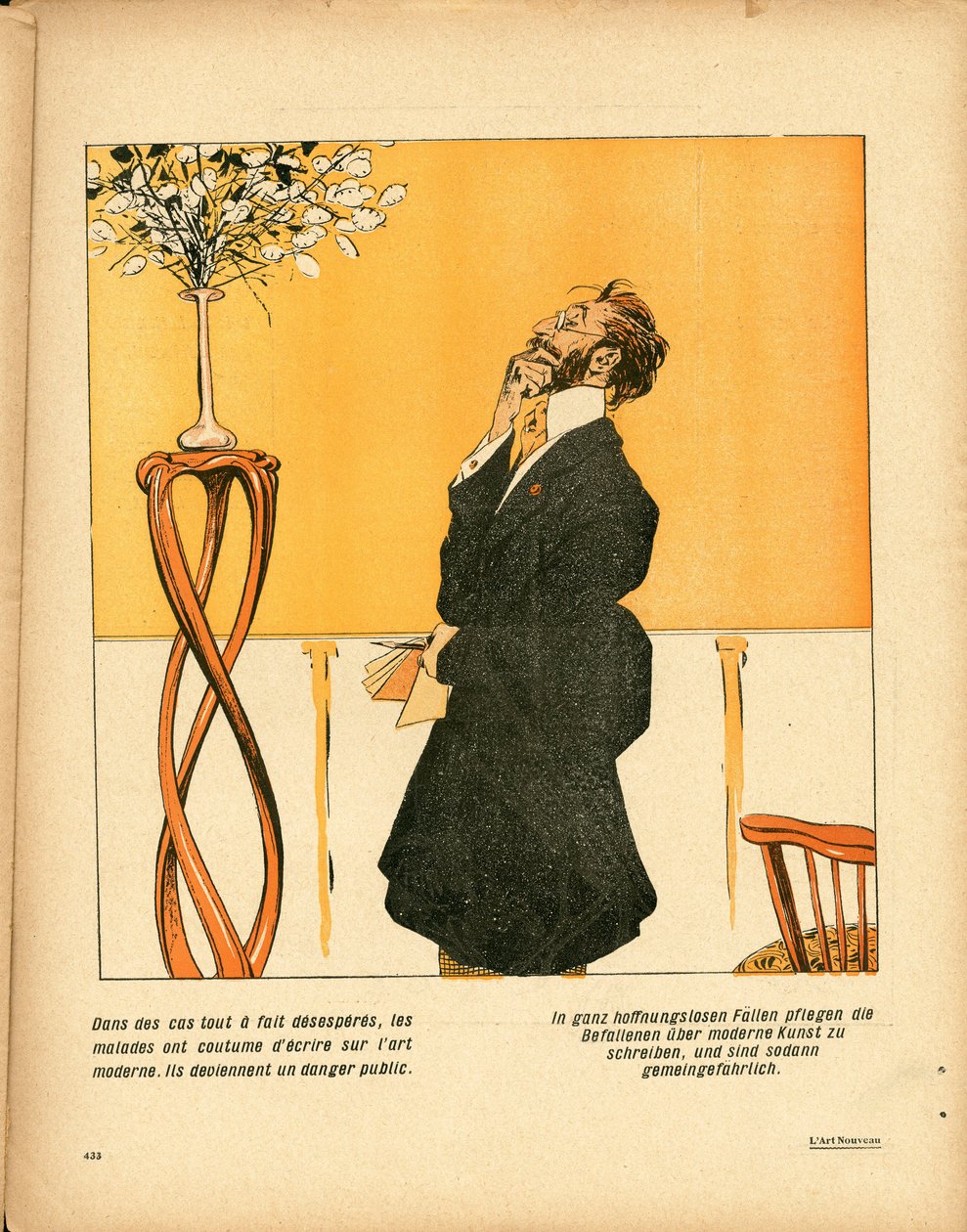 Smørplate', nummer 339, Satirisk i farger av Raphael Kirchner