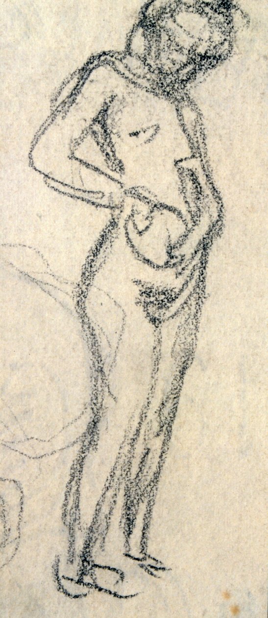 Nakenstudie, ca. 1905 (tegning) av Raphael Kirchner