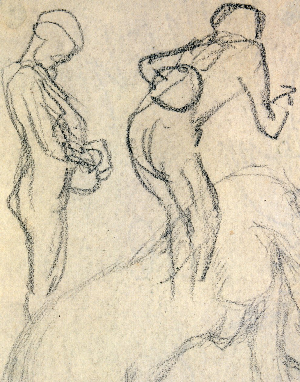 Nakenstudie, ca. 1905 (tegning) av Raphael Kirchner
