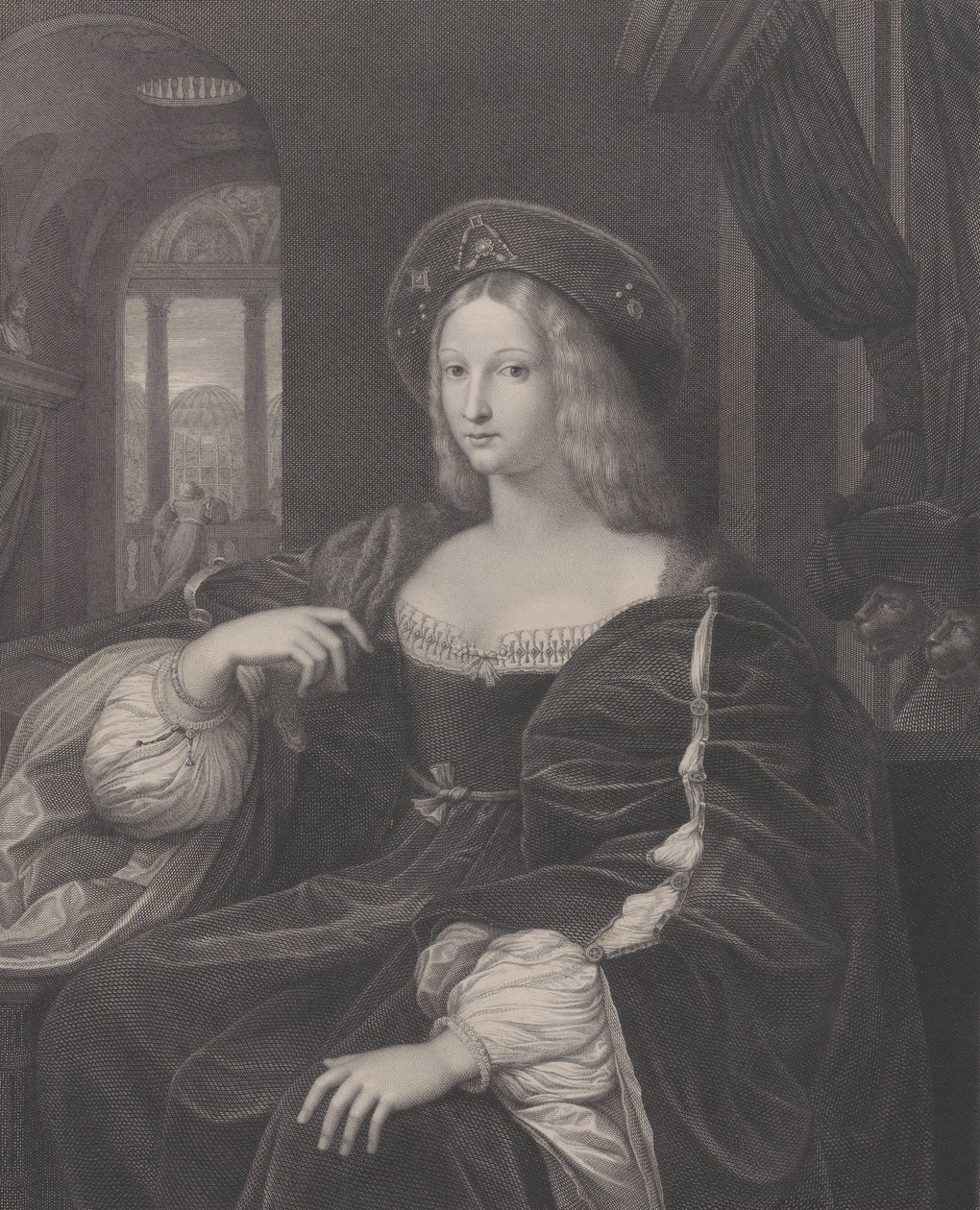 Portrait of Doña Isabel de Requesens y Enrìques de Cardona-Anglesola formerly identified ..., 1821   1163873   no       norwegian Successfully Translated  Original: Gekruisigde man in heuvellandschap Translat: Gekruisigde man in heuvellandschap 1380990 no  av Raphael Morghen