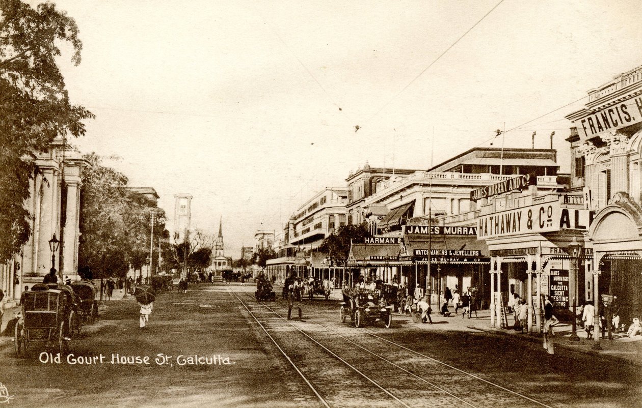 Old Court House St. Calcutta, ca. 1900-20 (sepia-bilde) av Raphael Tuck and Sons