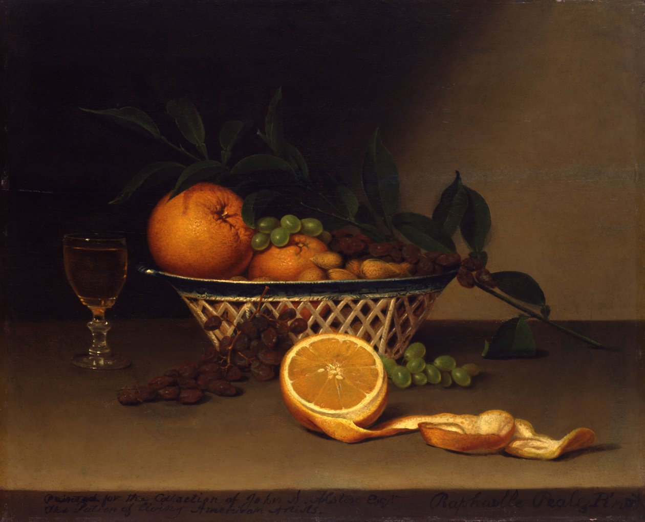 Stilleben med appelsiner av Raphaelle Peale