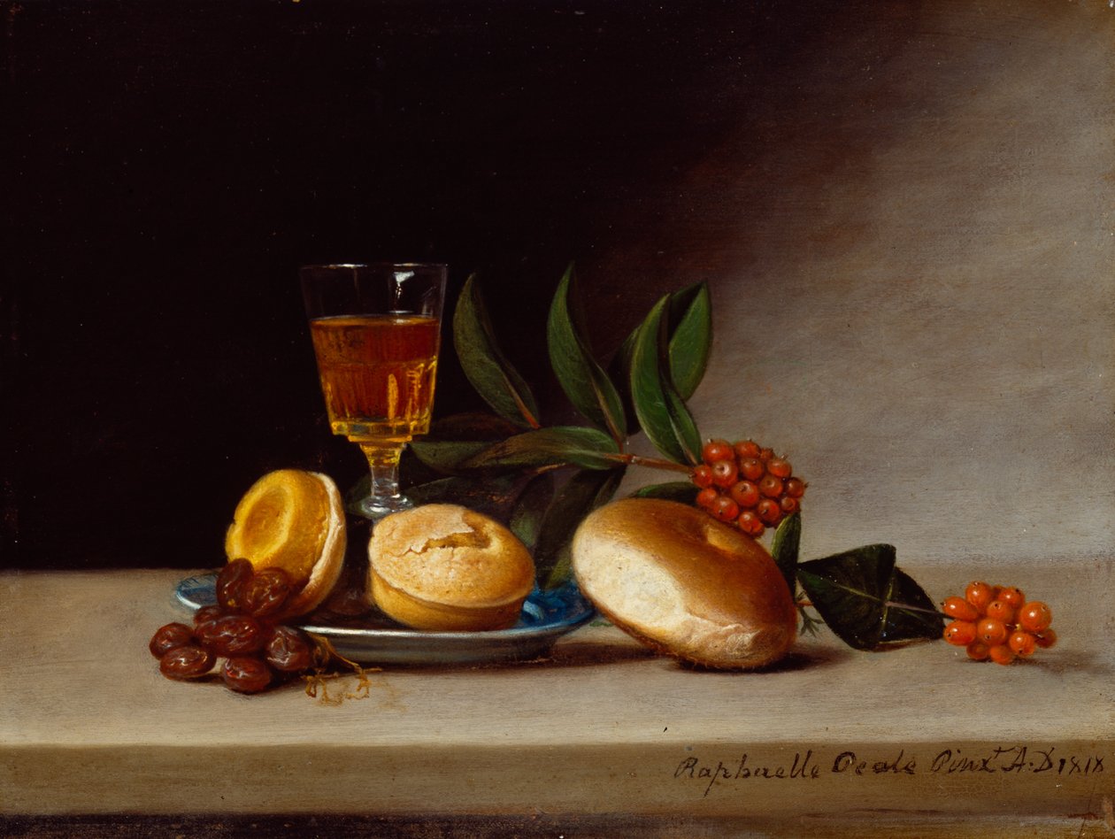 Stilleben med et vinglass, 1818 av Raphaelle Peale