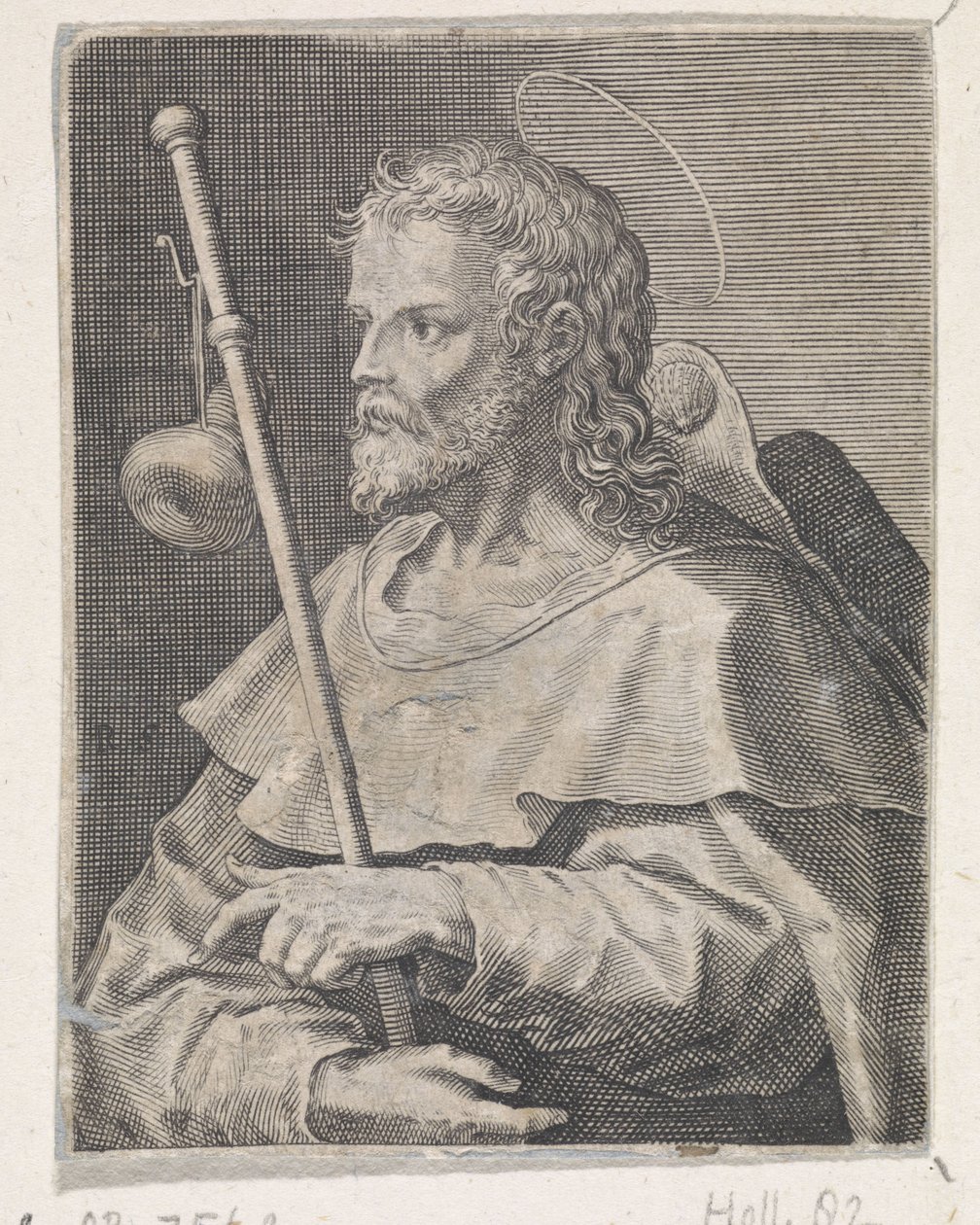 Apostelen Jakob den større Kristus, Maria og de tolv apostlene (serietittel) av Raphaël Sadeler (I)