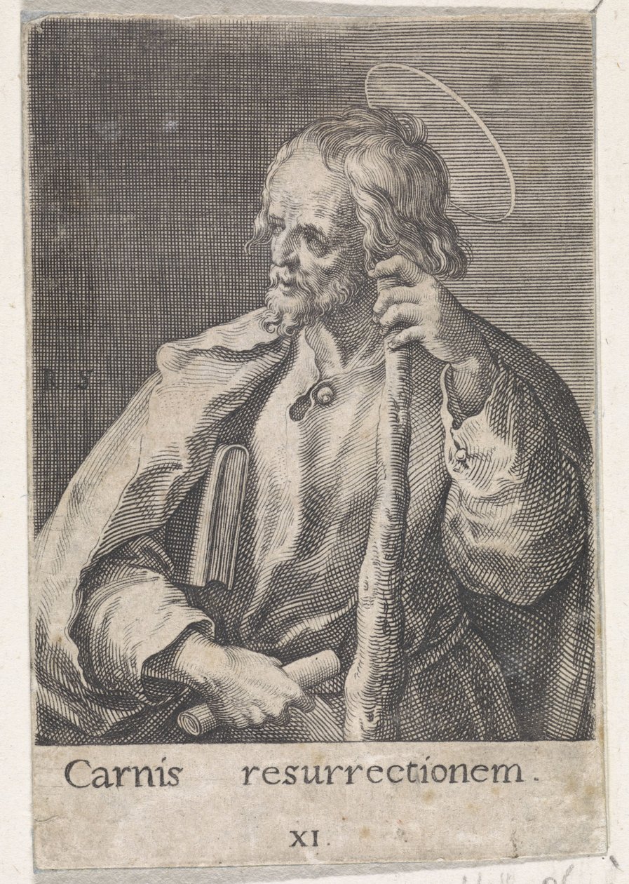 Apostelen Jakob den Mindre Kristus, Maria og de tolv apostlene (serietittel) av Raphaël Sadeler (I)