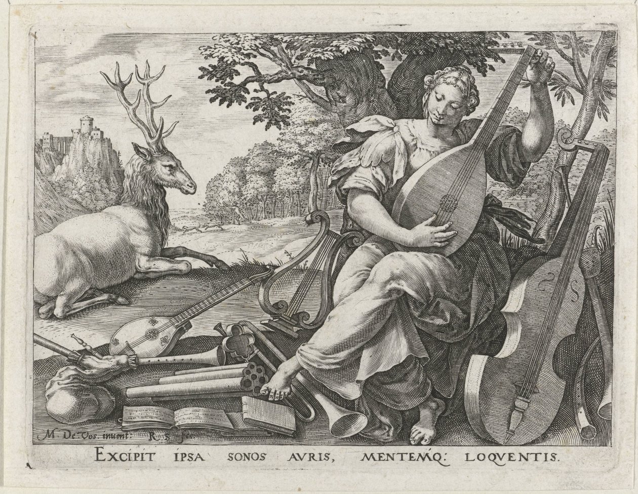 hørsel The Five Senses (serietittel) av Raphaël Sadeler (I)