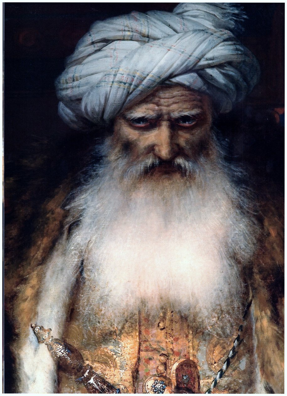 Ali-Pacha og Vasiliki av Raymond Auguste Quinsac Monvoisin