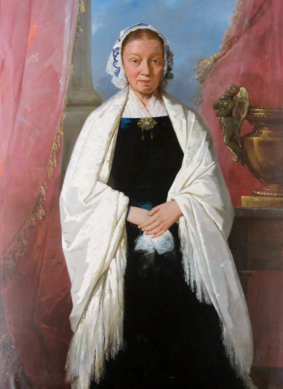 Barbara Molina og Agüero de Herrera av Raymond Auguste Quinsac Monvoisin