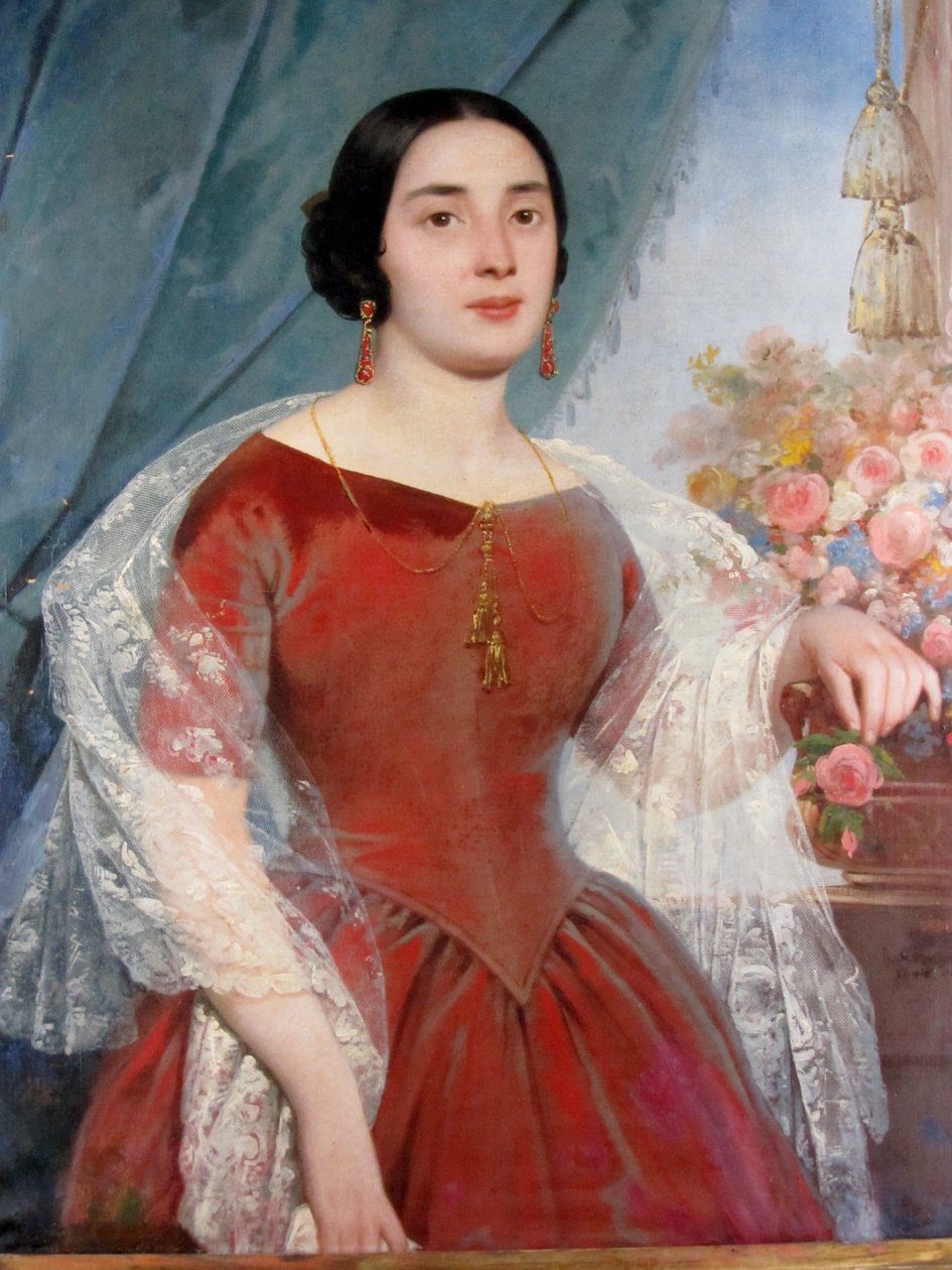 Fru Luisa Recabarren av Raymond Auguste Quinsac Monvoisin