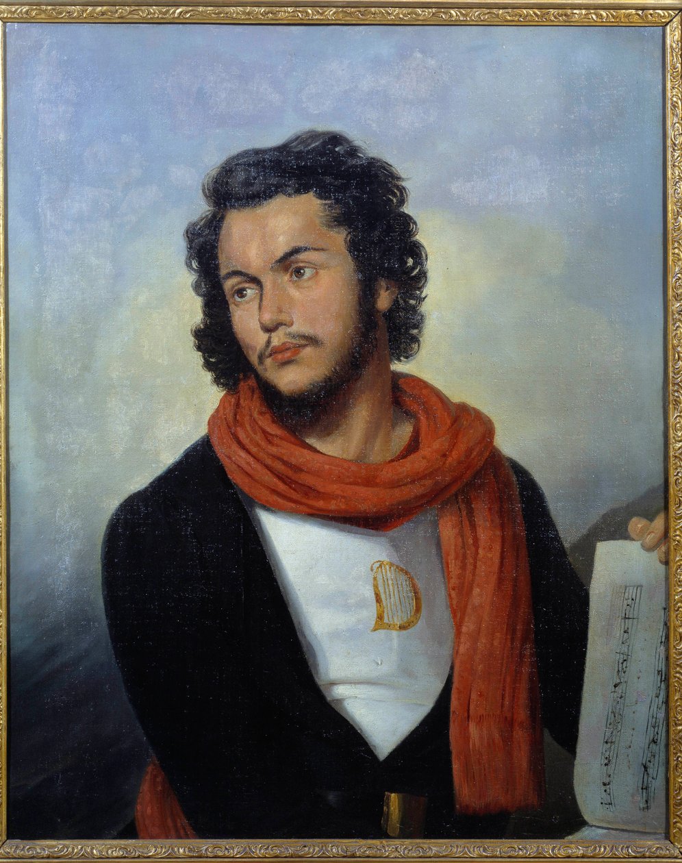 Portrett av musiker Felicien David (1810-1876) Maleri av Raymond Bonheur (1796-1849) Saint Denis fra 1800-tallet, Museum of Art and History av Raymond Bonheur
