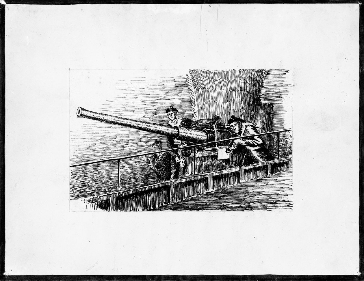 kanoner (blekk på papir) av Raymond Bonnefon