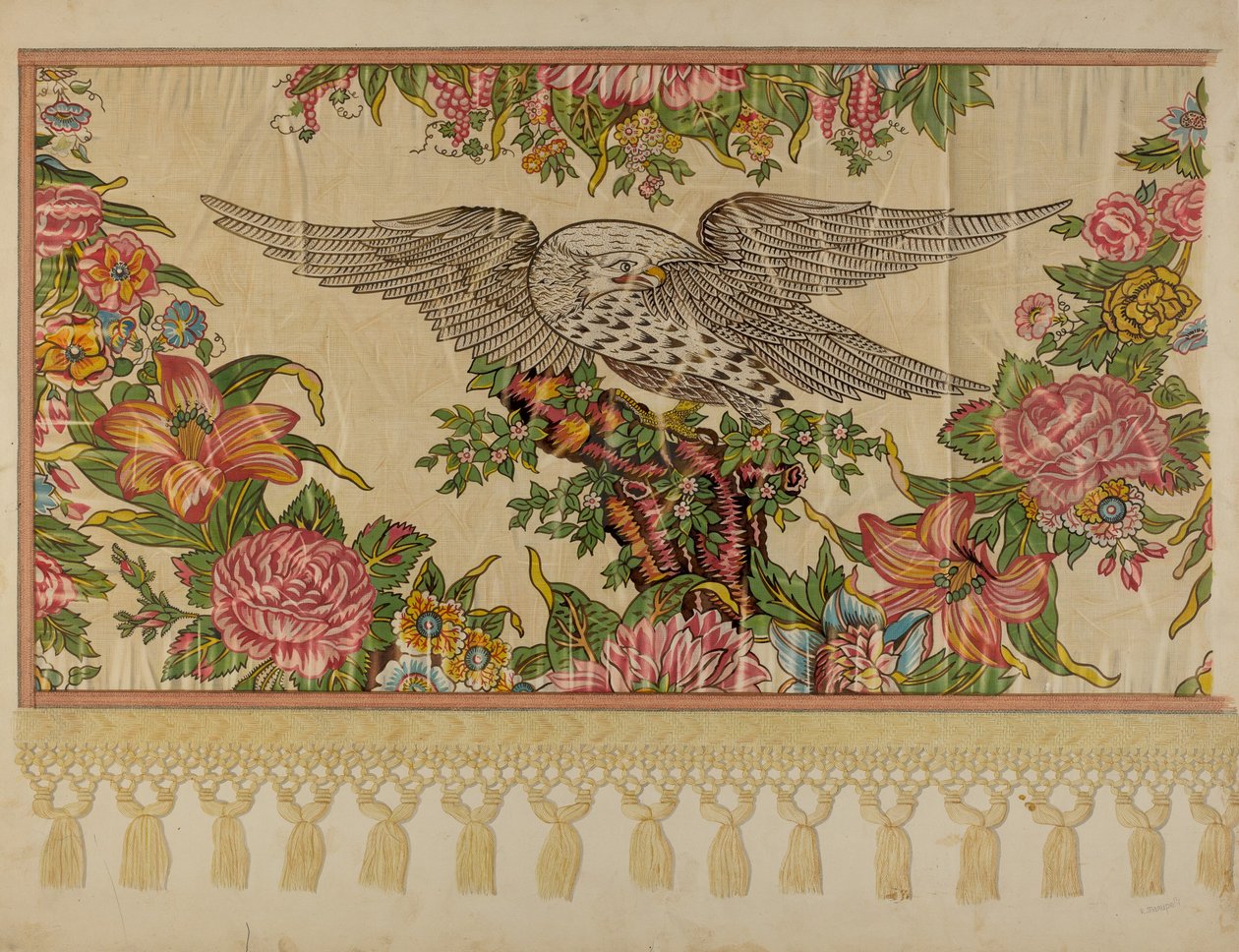Chintz valance for plakatseng, ca. 1935. av Raymond Manupelli