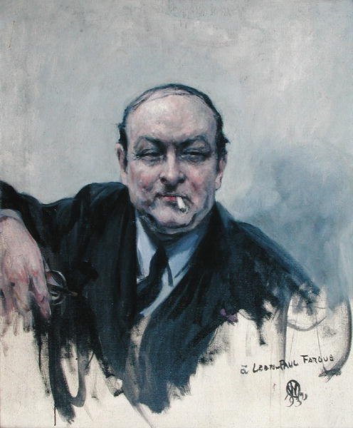 Leon-Paul Fargue (1876-1947) 1932 (olje på lerret) av Raymond Woog