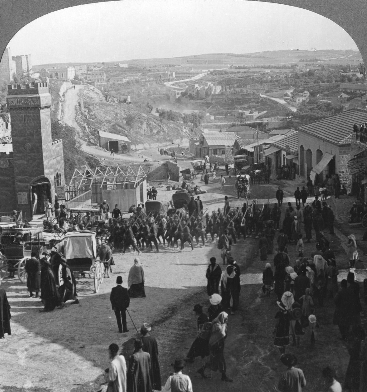 Erobringen av Jerusalem, Palestina, første verdenskrig, c1917-c1918 av Realistic Travels Publishers