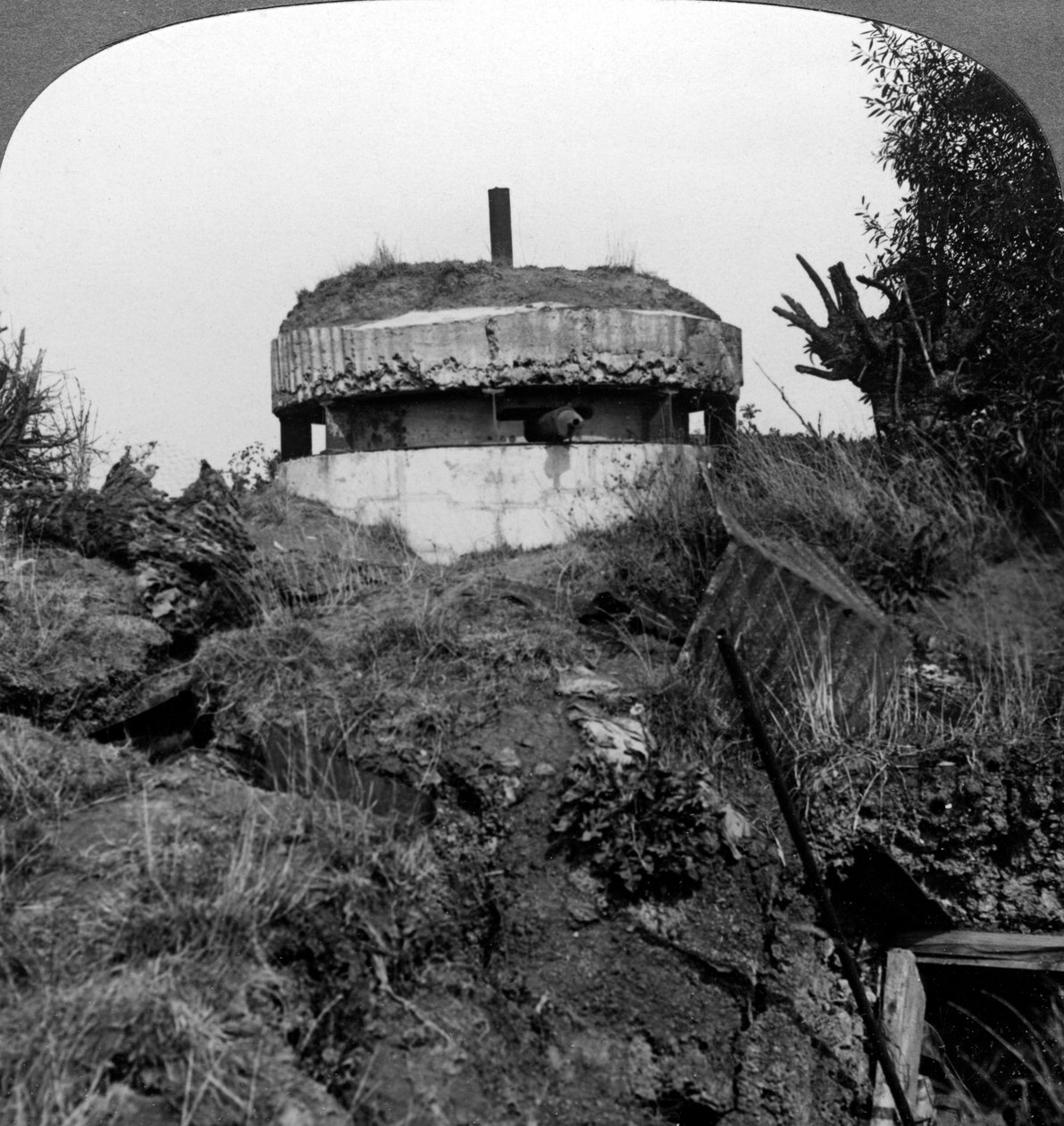 Tysk pilleboks, Bullecourt, Frankrike, første verdenskrig, 1917. av Realistic Travels Publishers