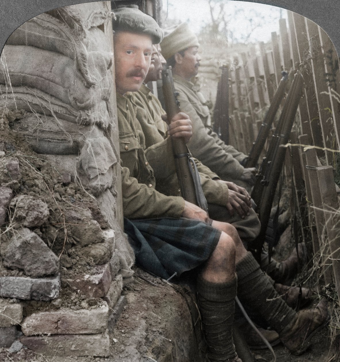 Indiske soldater i skyttergravene, første verdenskrig, 1914-1918 av Realistic Travels Publishers