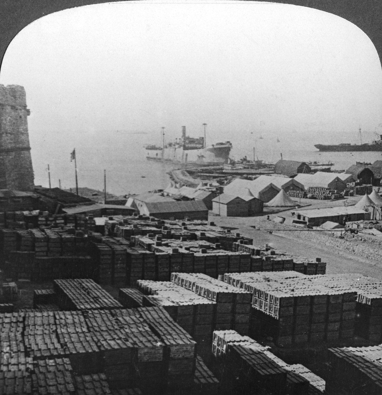 Butikker i Sedd el Bahr, Gallipoli, Tyrkia, første verdenskrig, 1915 av Realistic Travels Publishers