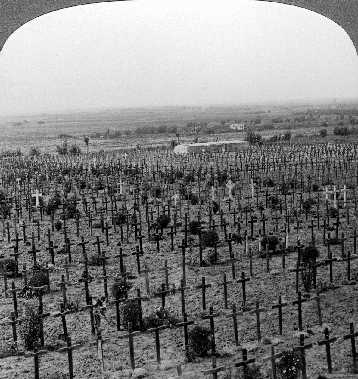 Tyne Cot Cemetery, Passchendaele Ridge, Belgia, første verdenskrig, c1918-1919. av Realistic Travels Publishers