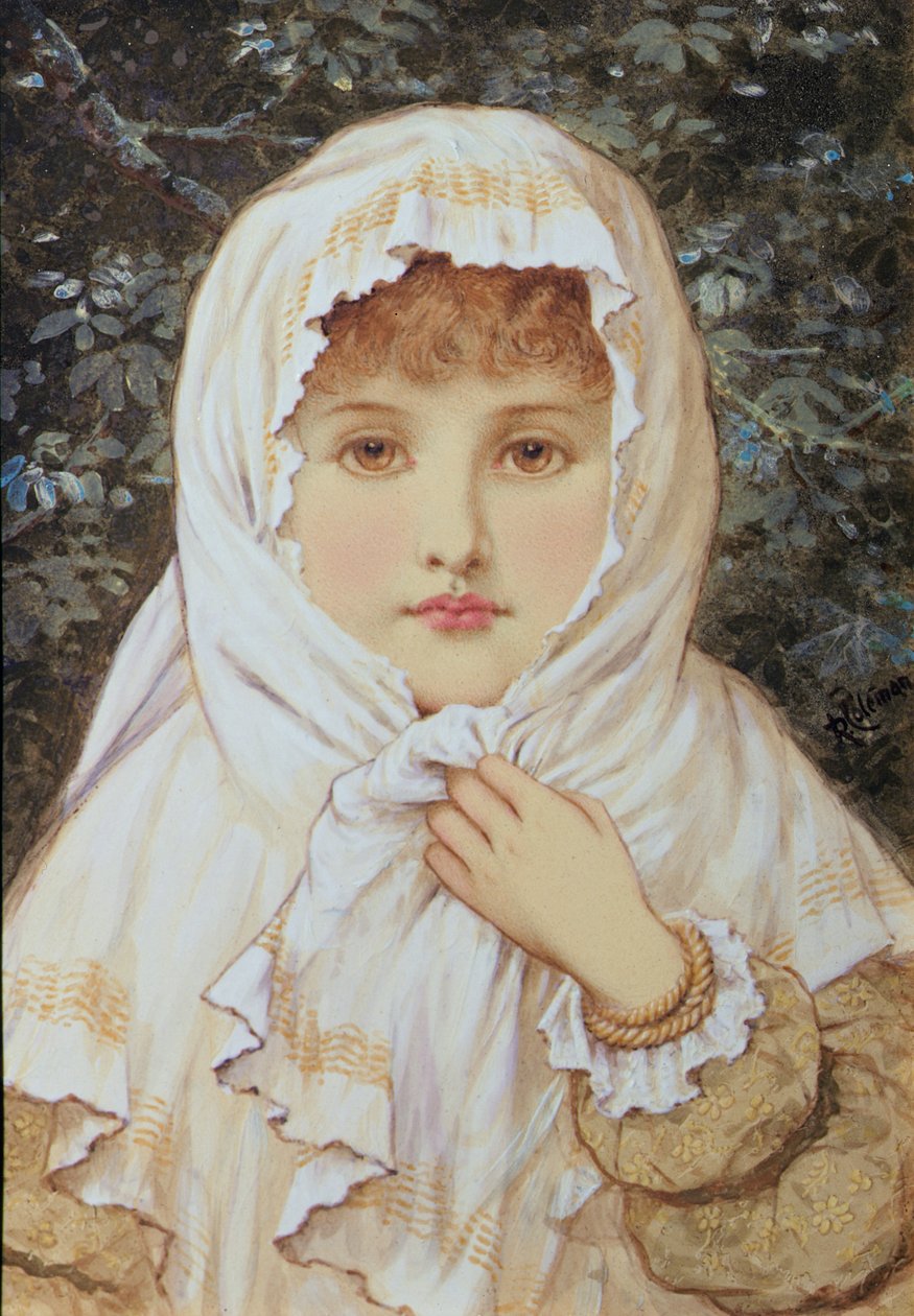 Vinter, ca. 1870 (wc på papir) av Rebecca Coleman