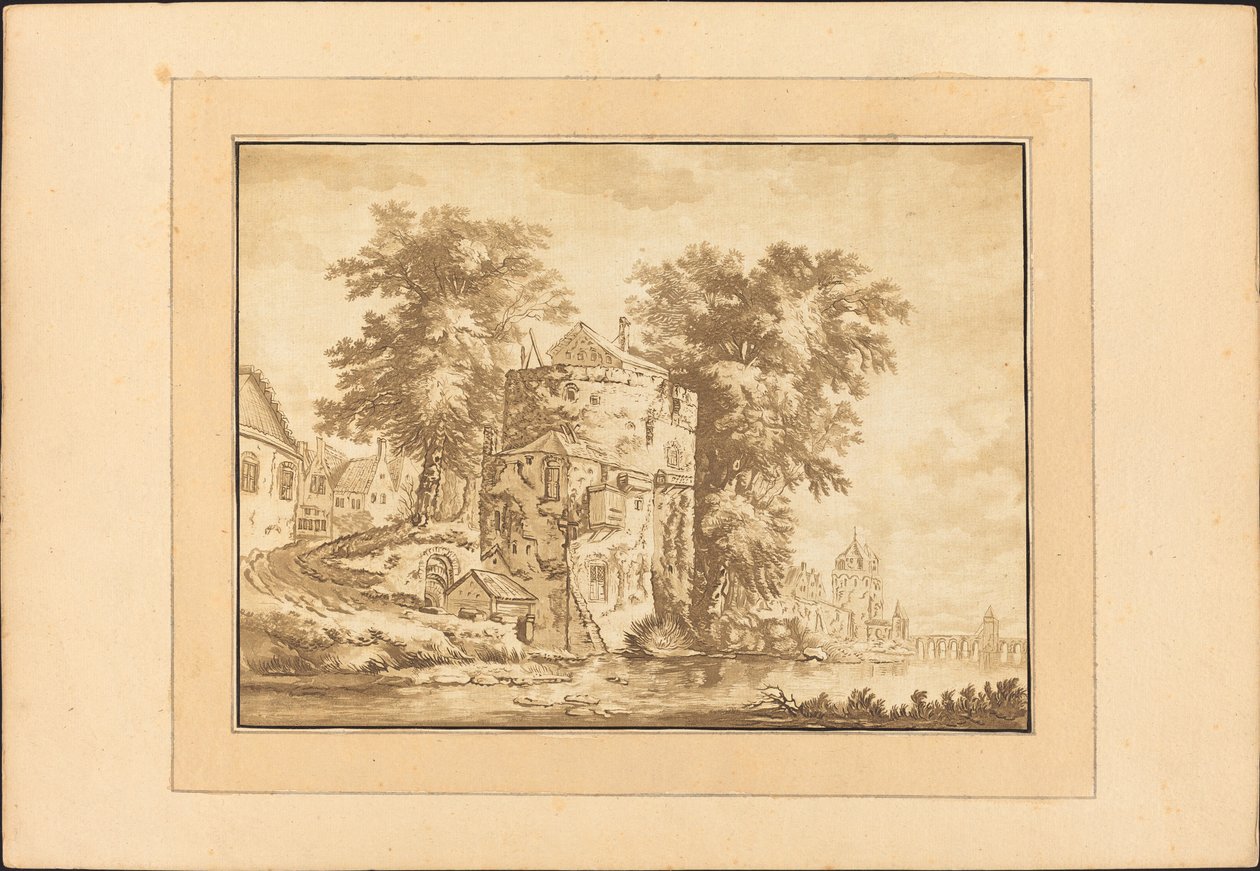 Nederlandsk landskap av Regina Schönecker after Abraham Rademaker