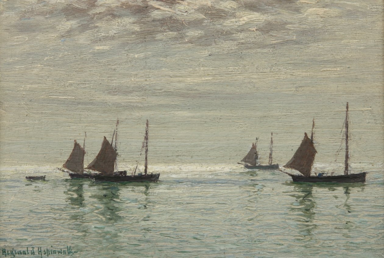 Hjem på morgenvannet, ca. 1886 av Reginald Aspinwall