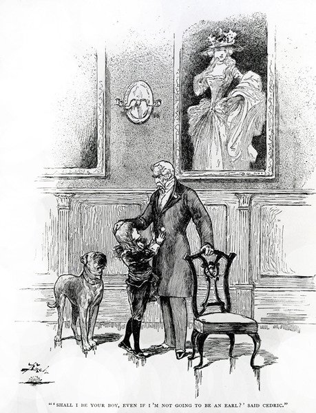 Illustrasjon for Little Lord Fauntleroy (gravering) av Reginald Bathurst Birch