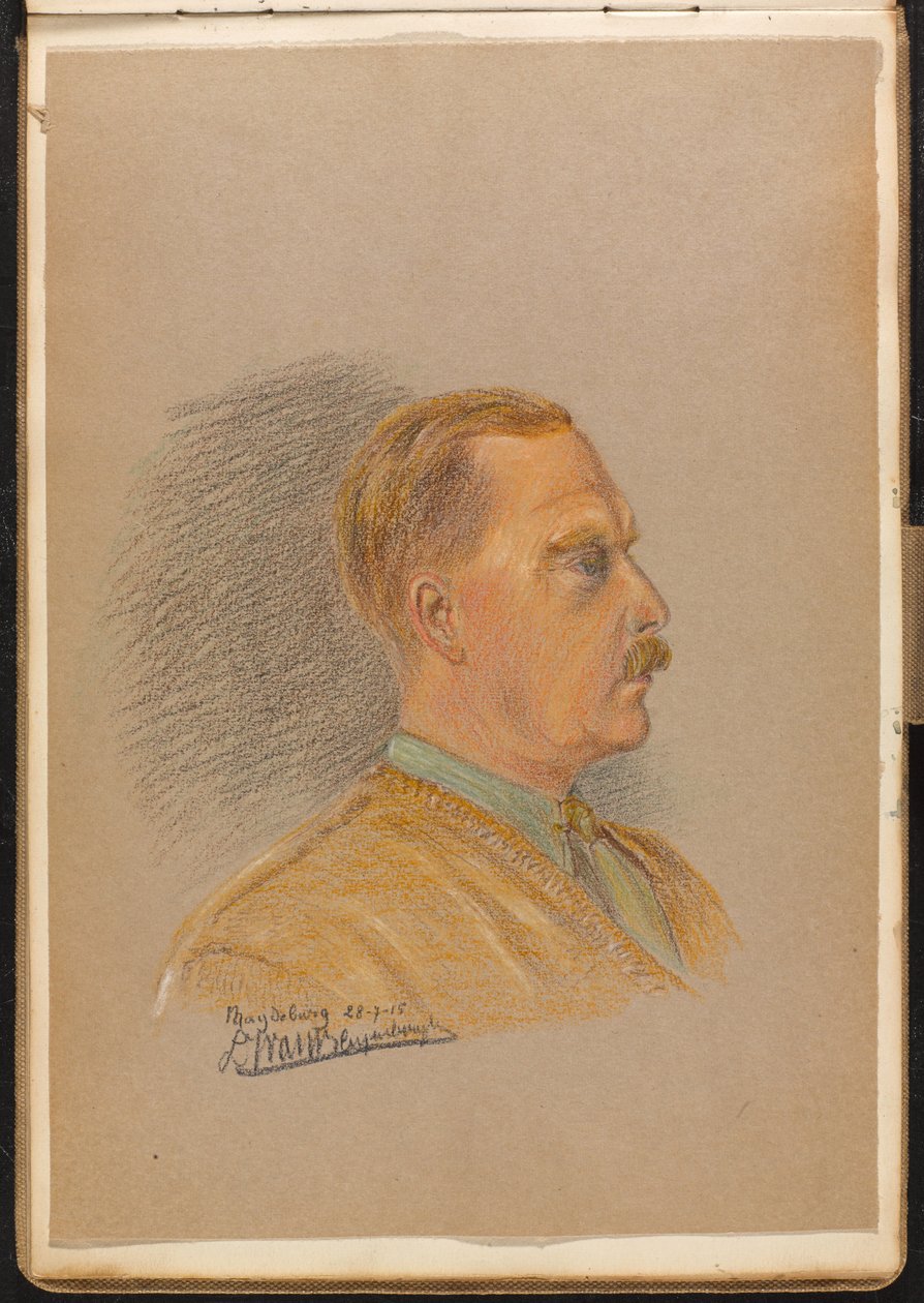 Portrett av en britisk offiser, juli 1915 (tegning) av Reginald Copleston Bond