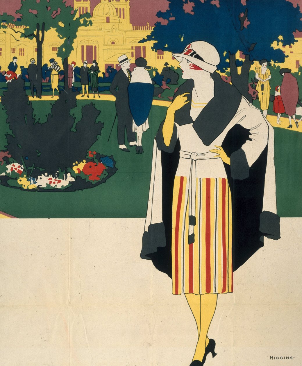 Beskåret versjon av Harrogate, LNER-plakat av Reginald Edward Higgins