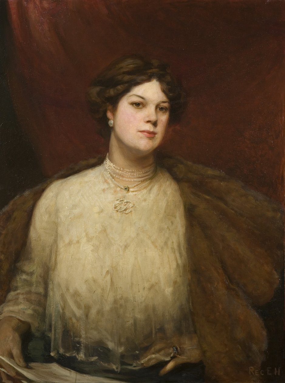 Dame Clara Butt, ca. 1906 (olje på lerret) av Reginald Edward Higgins