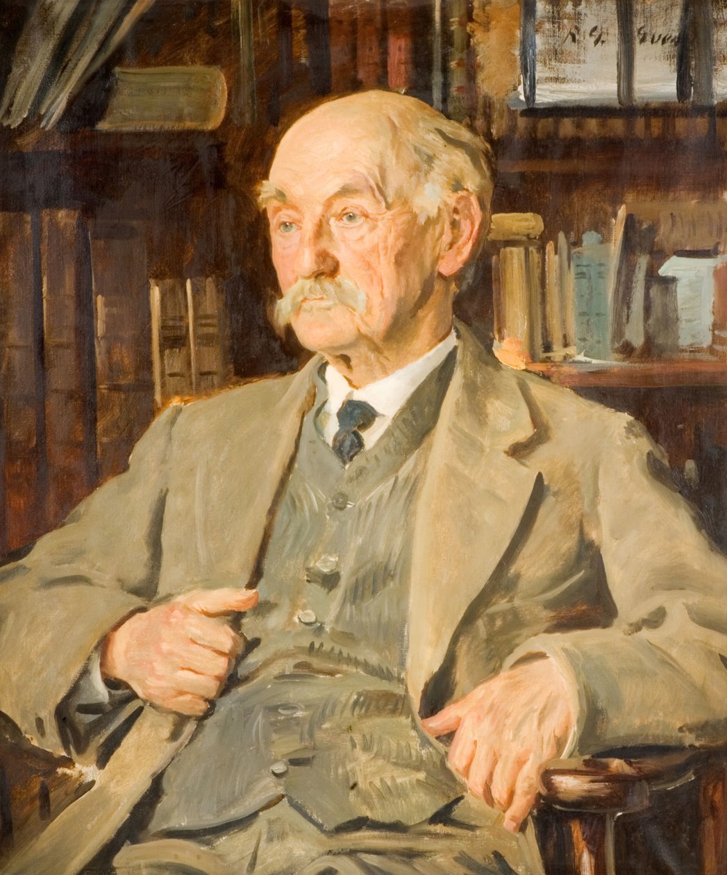 Portrett av Thomas Hardy 1840-1928, 1924. av Reginald Grenville Eves