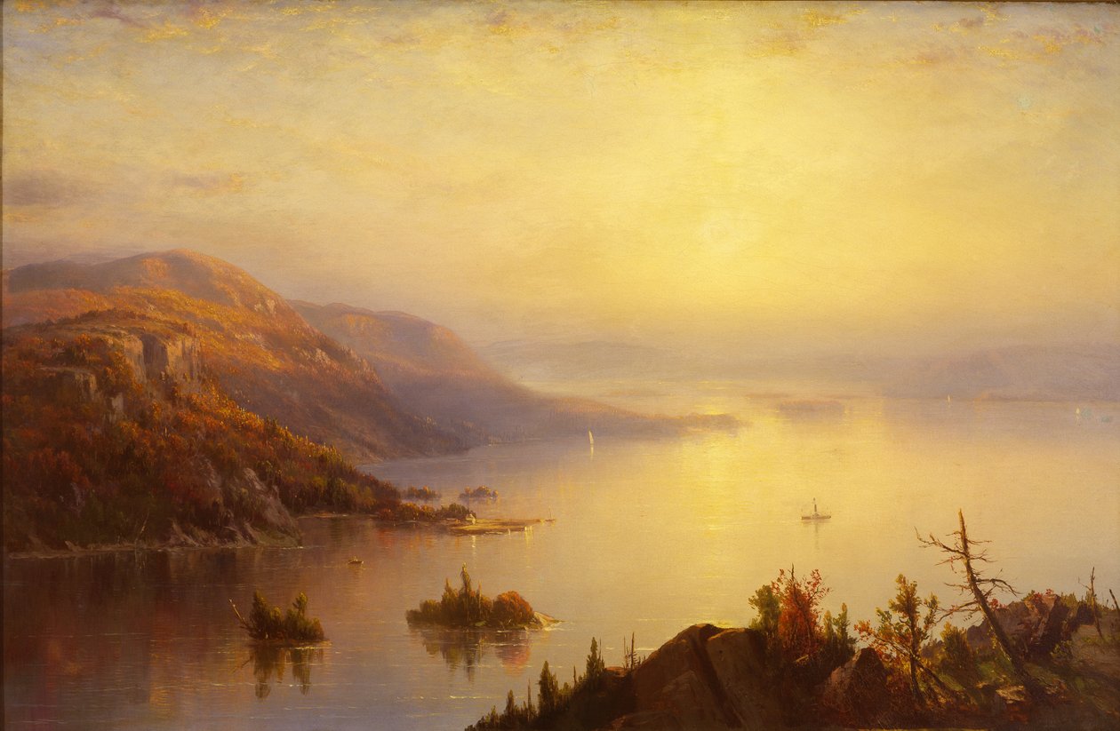 Lake George, ca. 1868 av Regis Francis Gignoux