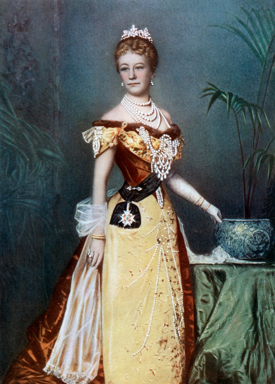 Auguste Viktoria, tysk keiserinne, sent på 1800-tallet. av Reichard and Lindner