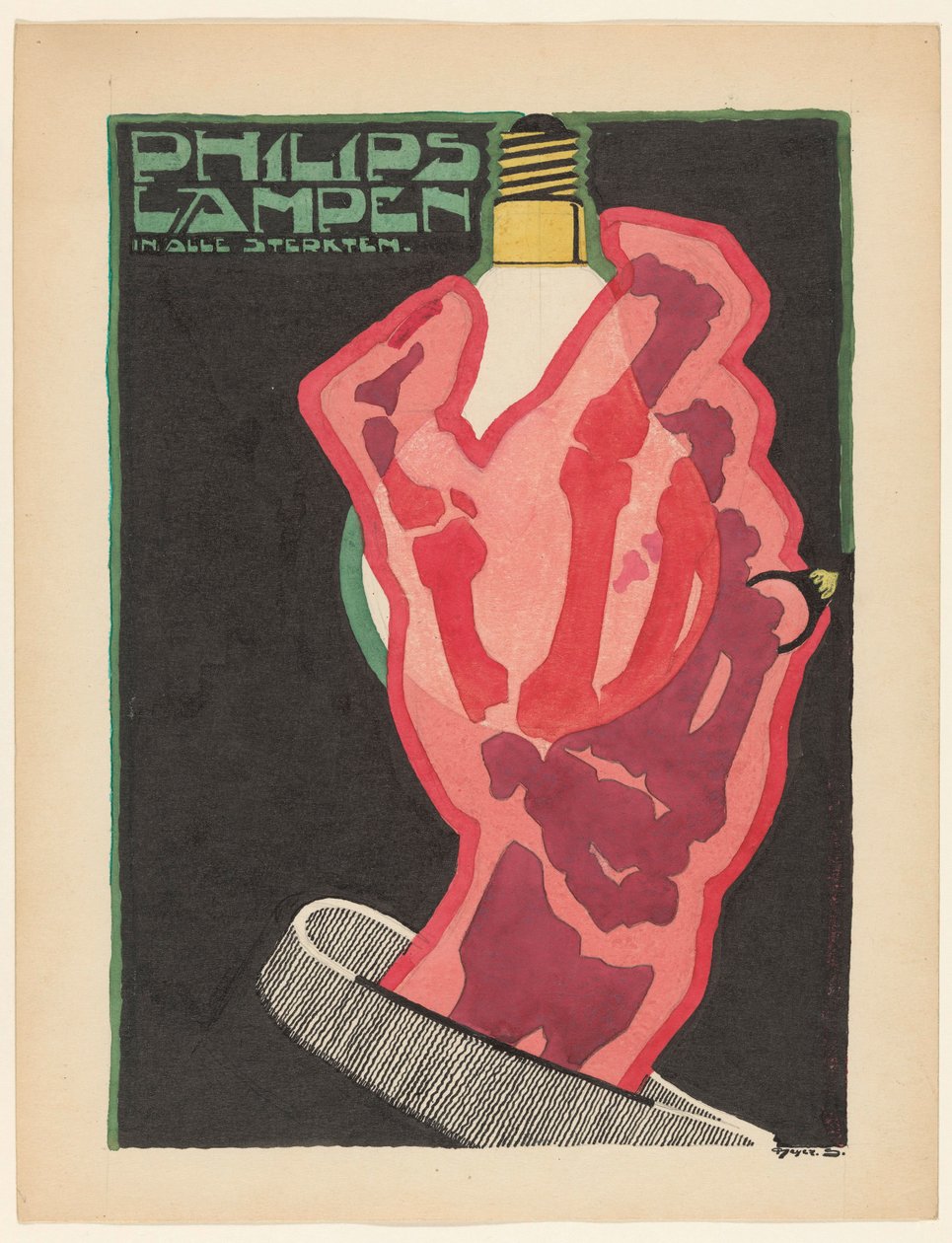 Philips-lamper i alle styrker (originaltittel på objekt) av Reijer Stolk (signed by artist)
