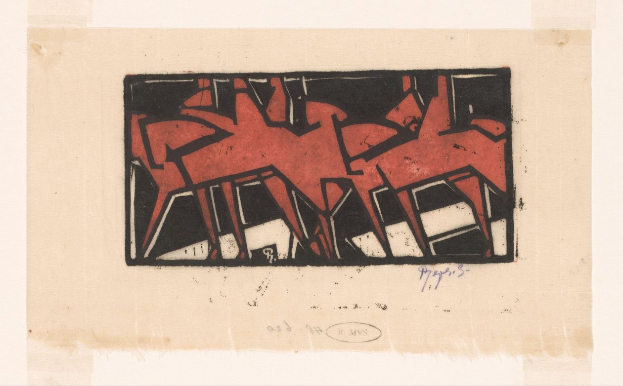 Ryttere på hesteryggen av Reijer Stolk (signed by artist)