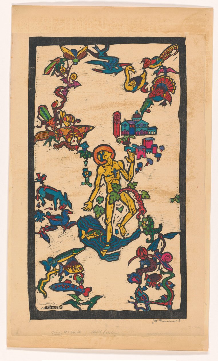 St. Franciscus (originaltittel på objekt) av Reijer Stolk (signed by artist)