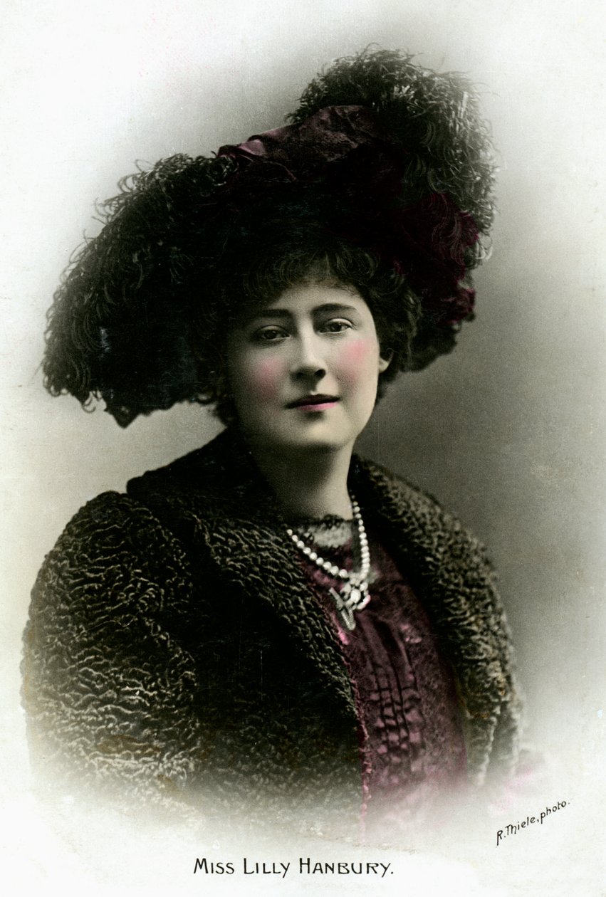 Lily Hanbury 1874-1908, engelsk skuespillerinne, tidlig på 1900-tallet. av Reinhold Thiele