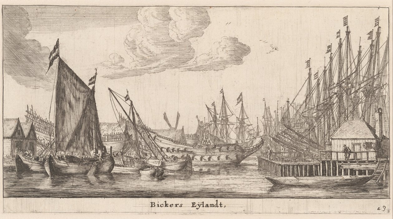 Bicker's Island, Amsterdam av Reinier Nooms, called Zeeman