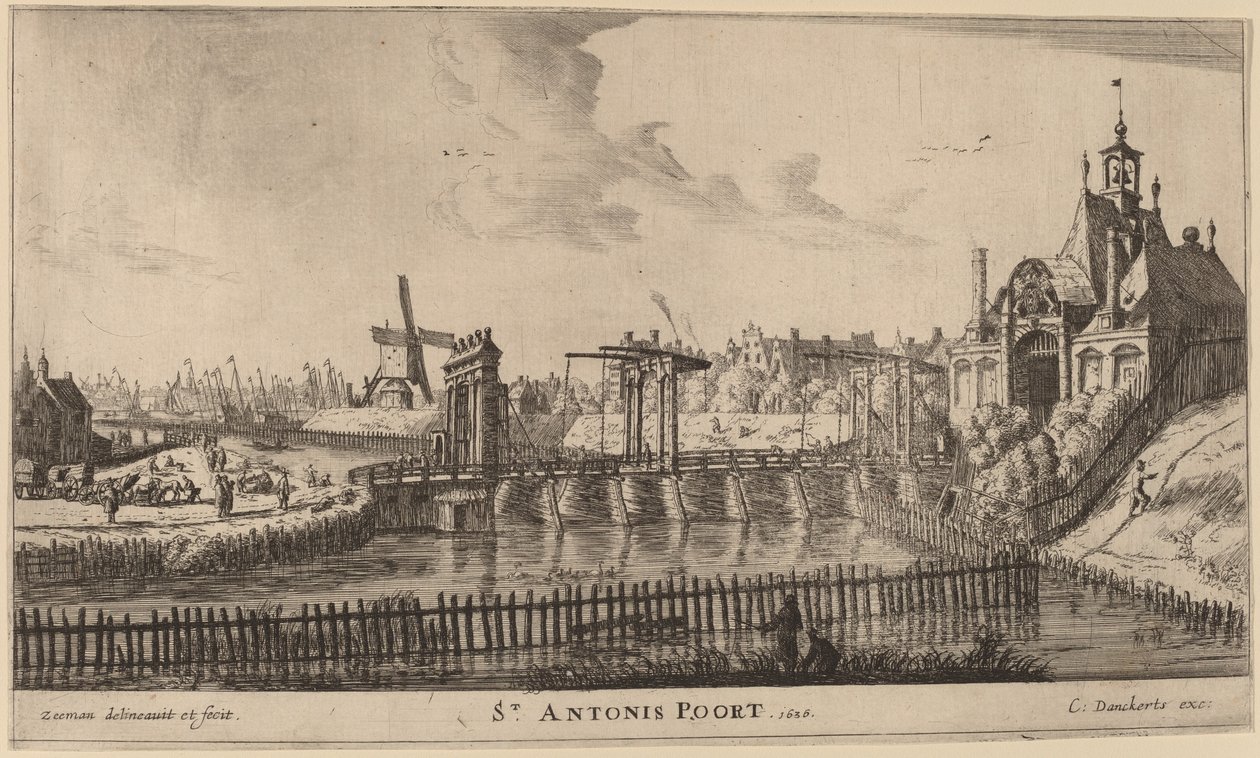 St. Antonis Gate (St. Antonis Poort) av Reinier Nooms, called Zeeman