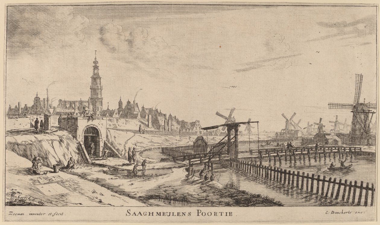 Zagmolan-porten (Saghmeulens Sumpurae) av Reinier Nooms, called Zeeman