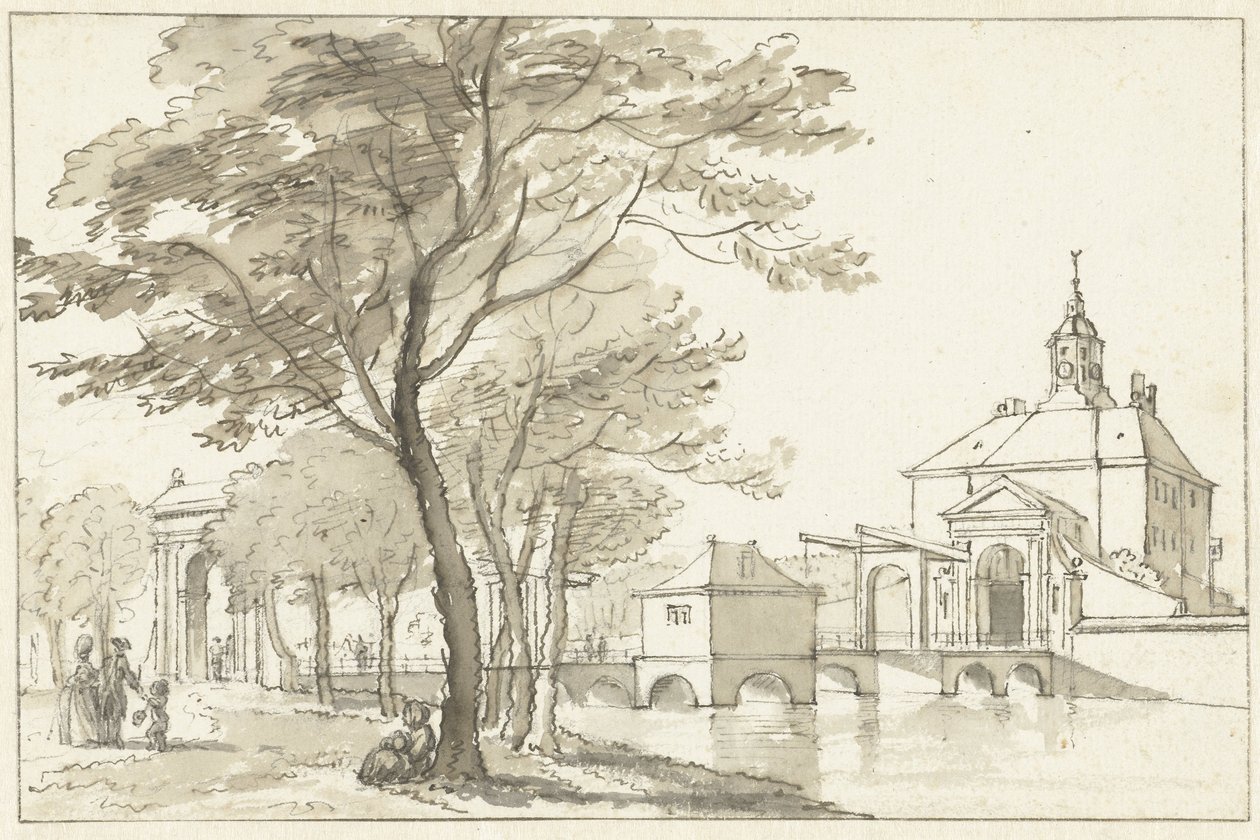 Muiderpoort, Amsterdam av Reinier Vinkeles (I)