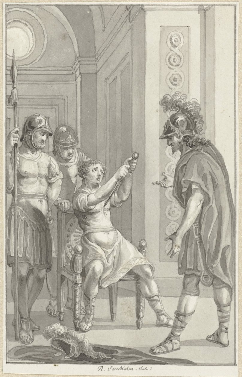 De dood van Gemellus av Reinier Vinkeles (I)
