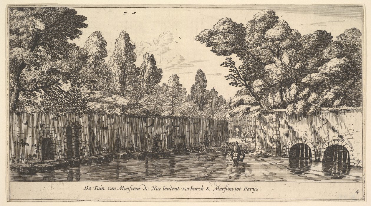 Hagen til M. de Nue utenfor forstaden S. Marceau nær Paris, 1600-tallet. av Reinier Zeeman