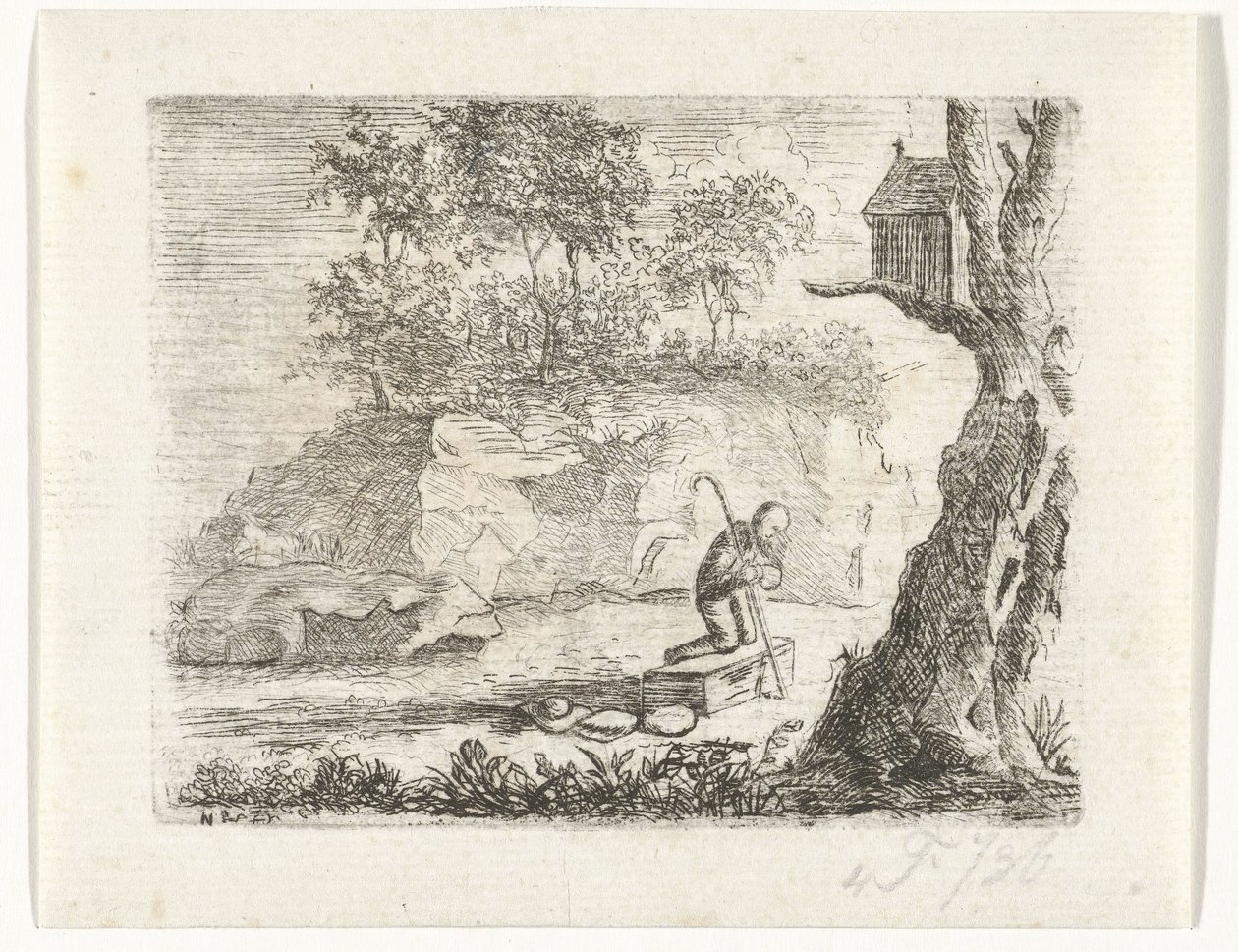 Bedende pilegrim av Reinierus Albertus Ludovicus baron van Isendoorn à Blois