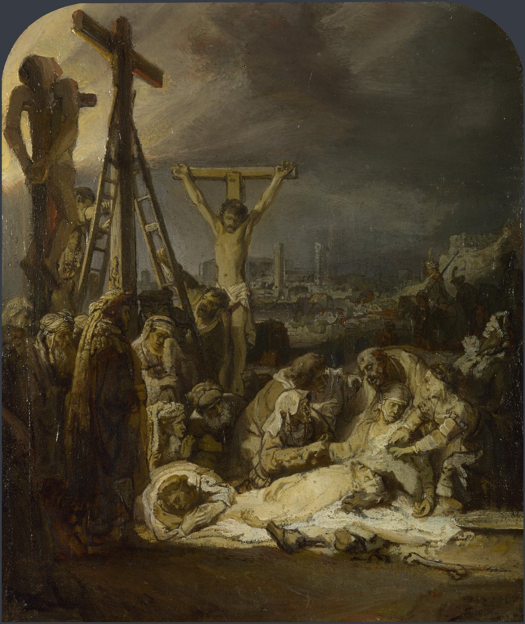 Klagesangen over den døde Kristus av Rembrandt van Rijn