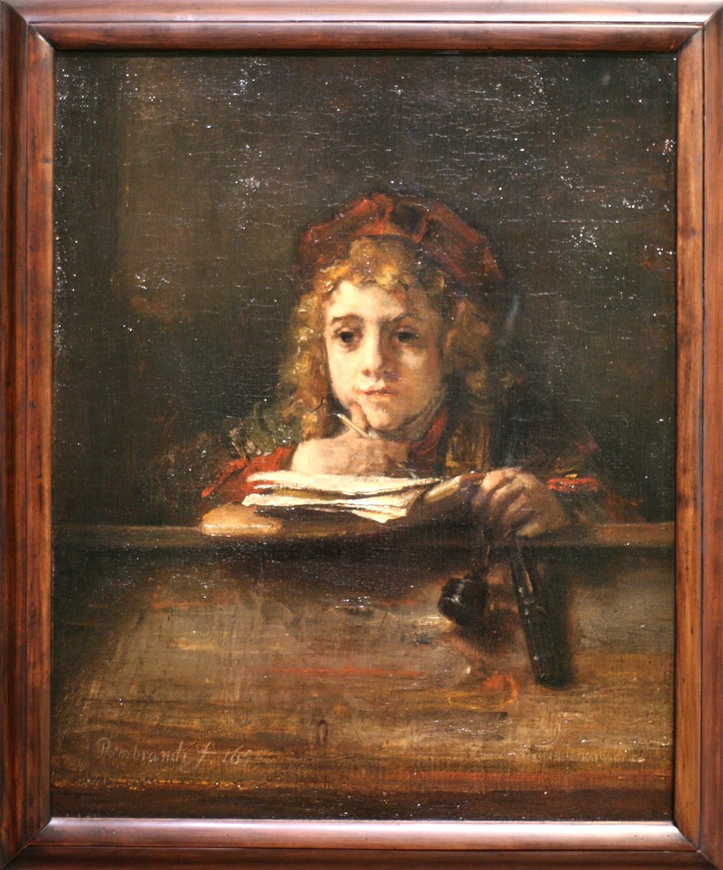 Titus ved skrivebordet av Rembrandt van Rijn