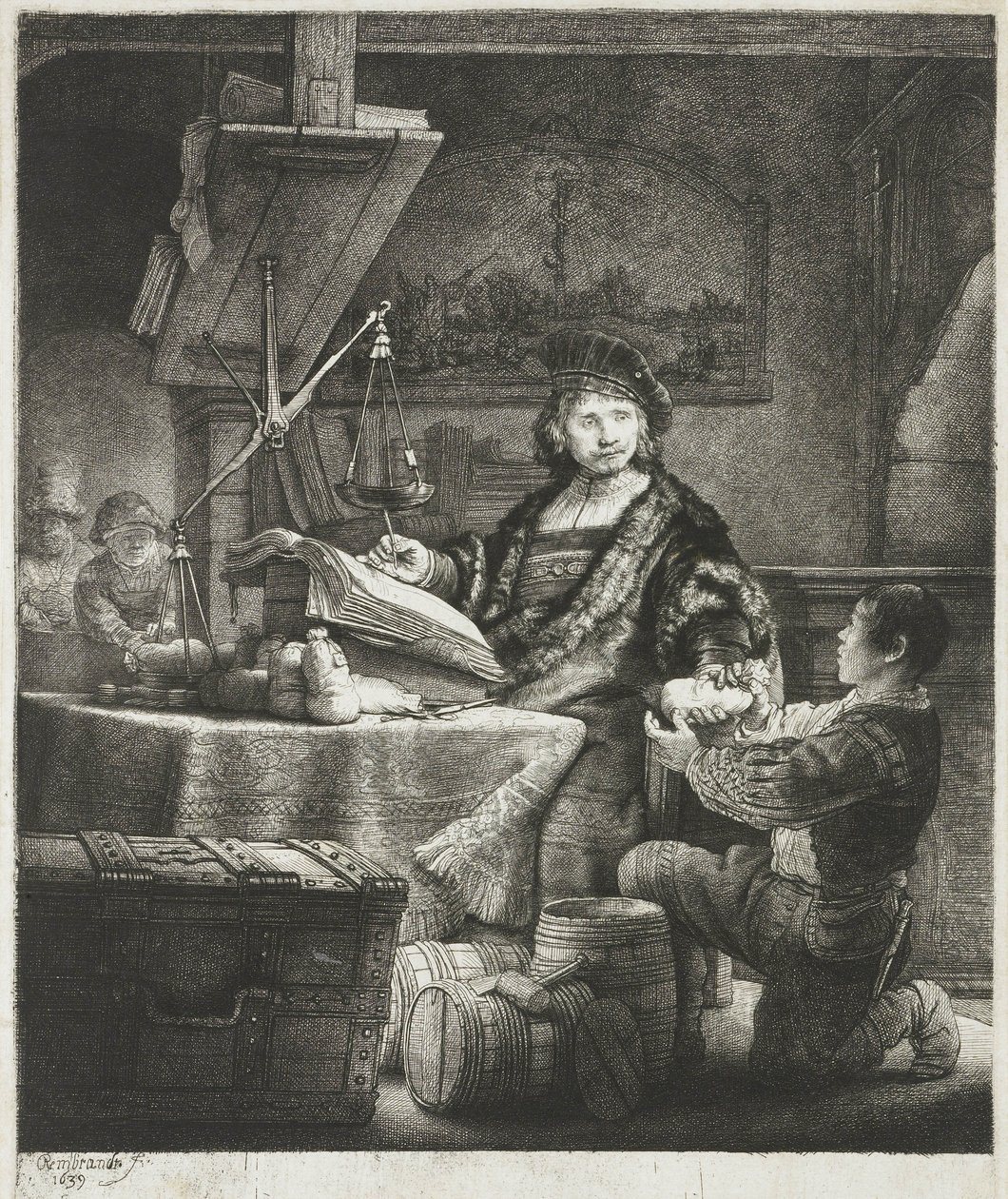 Jan Wtenbogaert, 1639 av Rembrandt van Rijn