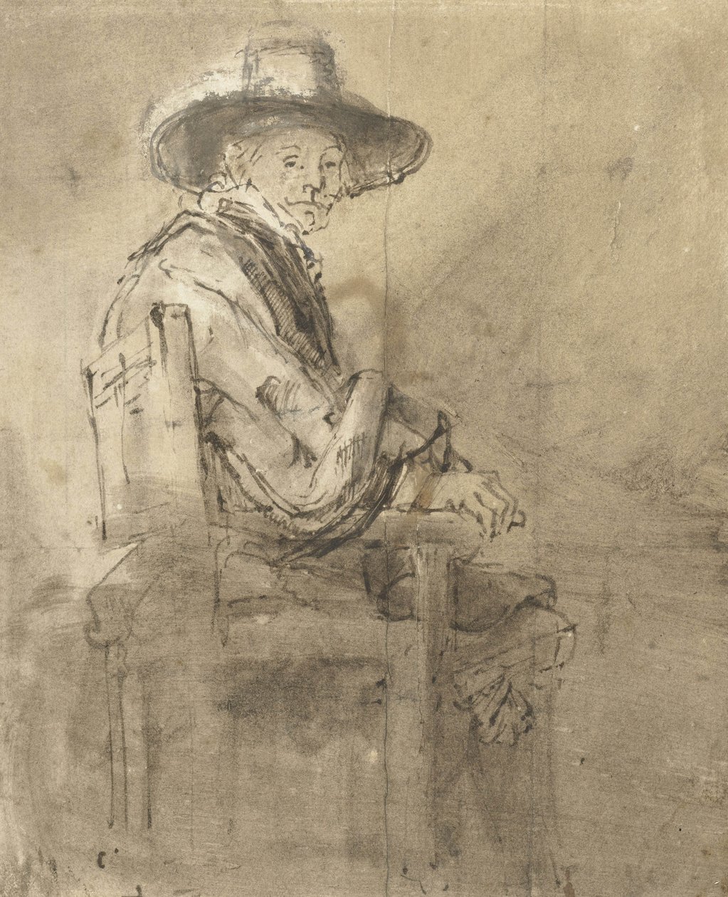 Sittende syndiker: Jacob van Loon, ca. 1661-62 av Rembrandt van Rijn