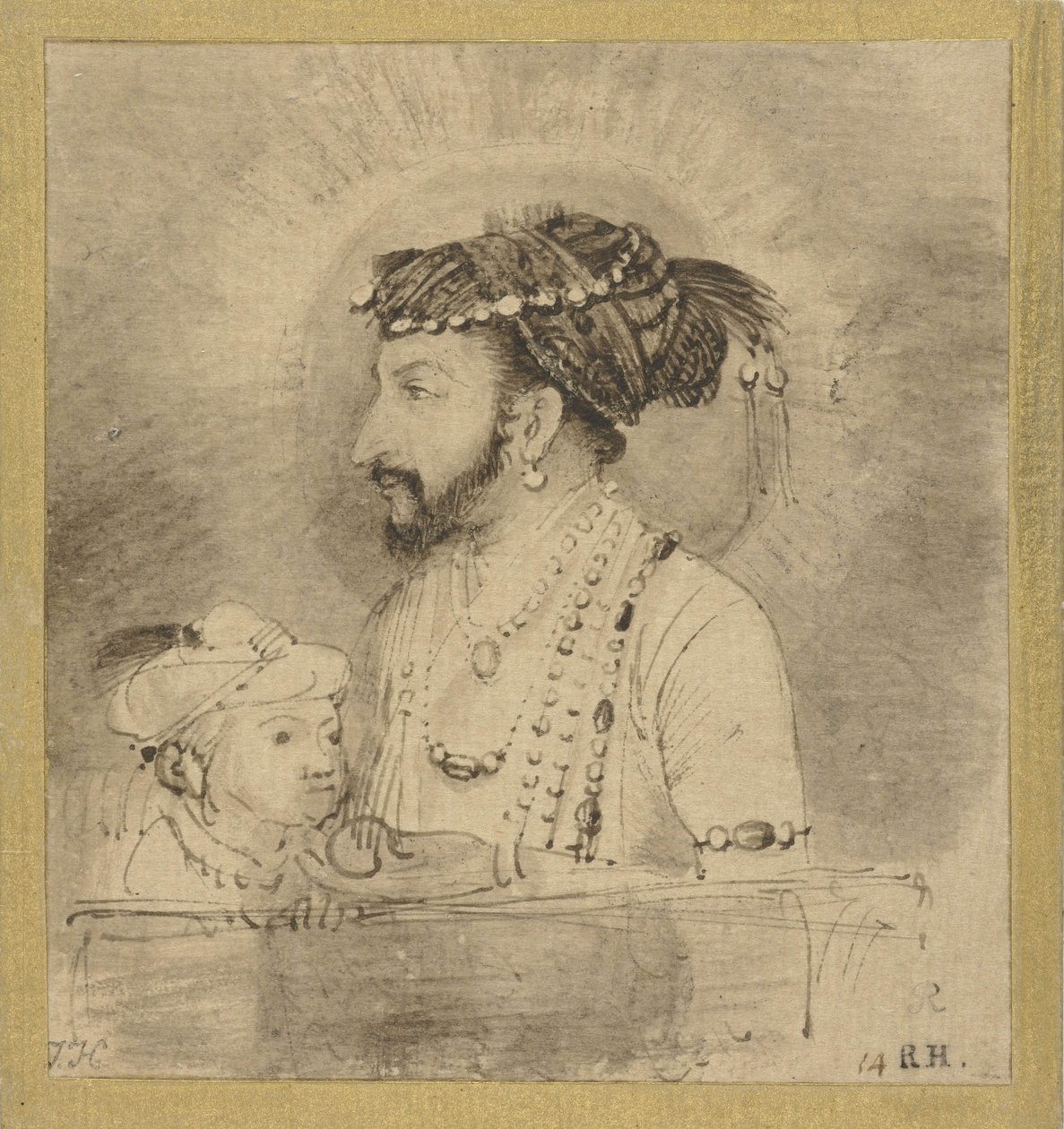 Shah Jahan og hans sønn, ca. 1656-58 av Rembrandt van Rijn